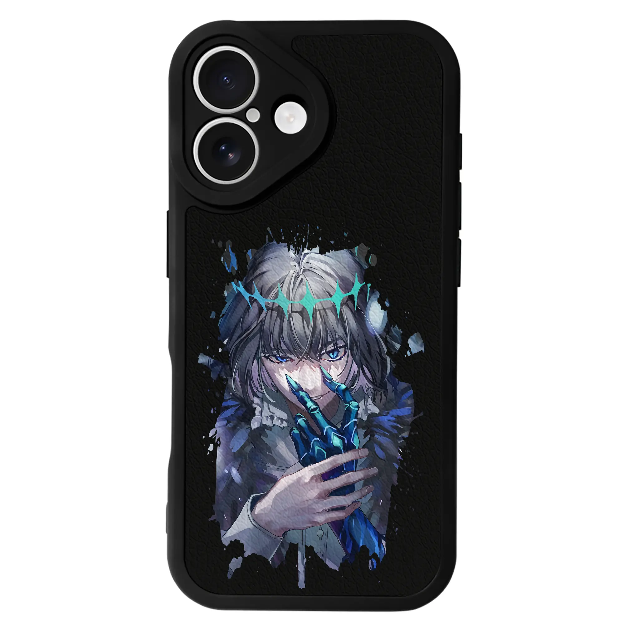 FGO グッズ,オベロン - IPhone 16シリーズ対応 ・ シリコンスマホケース ・ レザー調 ・ 高精度フィット ・ 耐衝撃 ・ ワイヤレス充電対応 ・ 精密カット